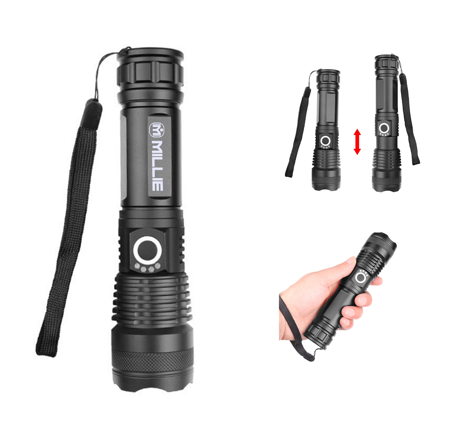 Aluminum Telescopic Flashlight 2