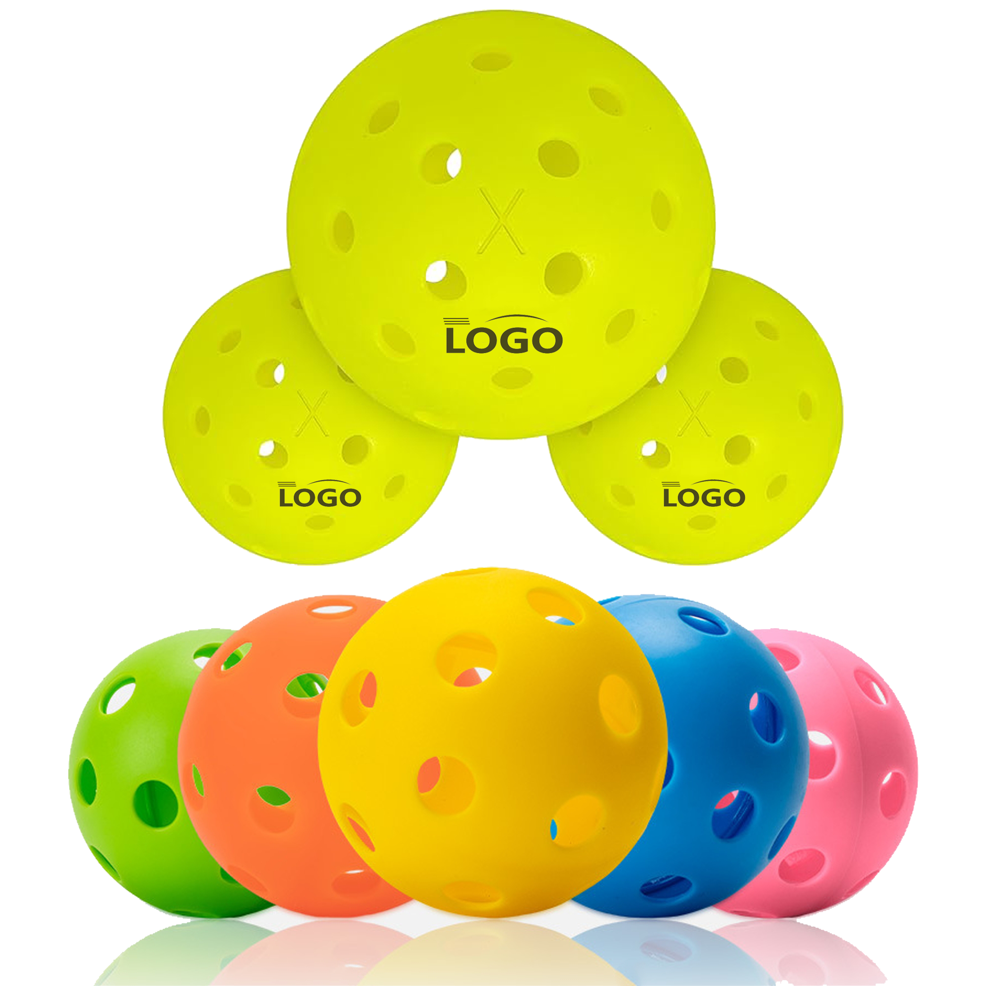 MOQ 10pcs Hole Pattern Pickleballs 2