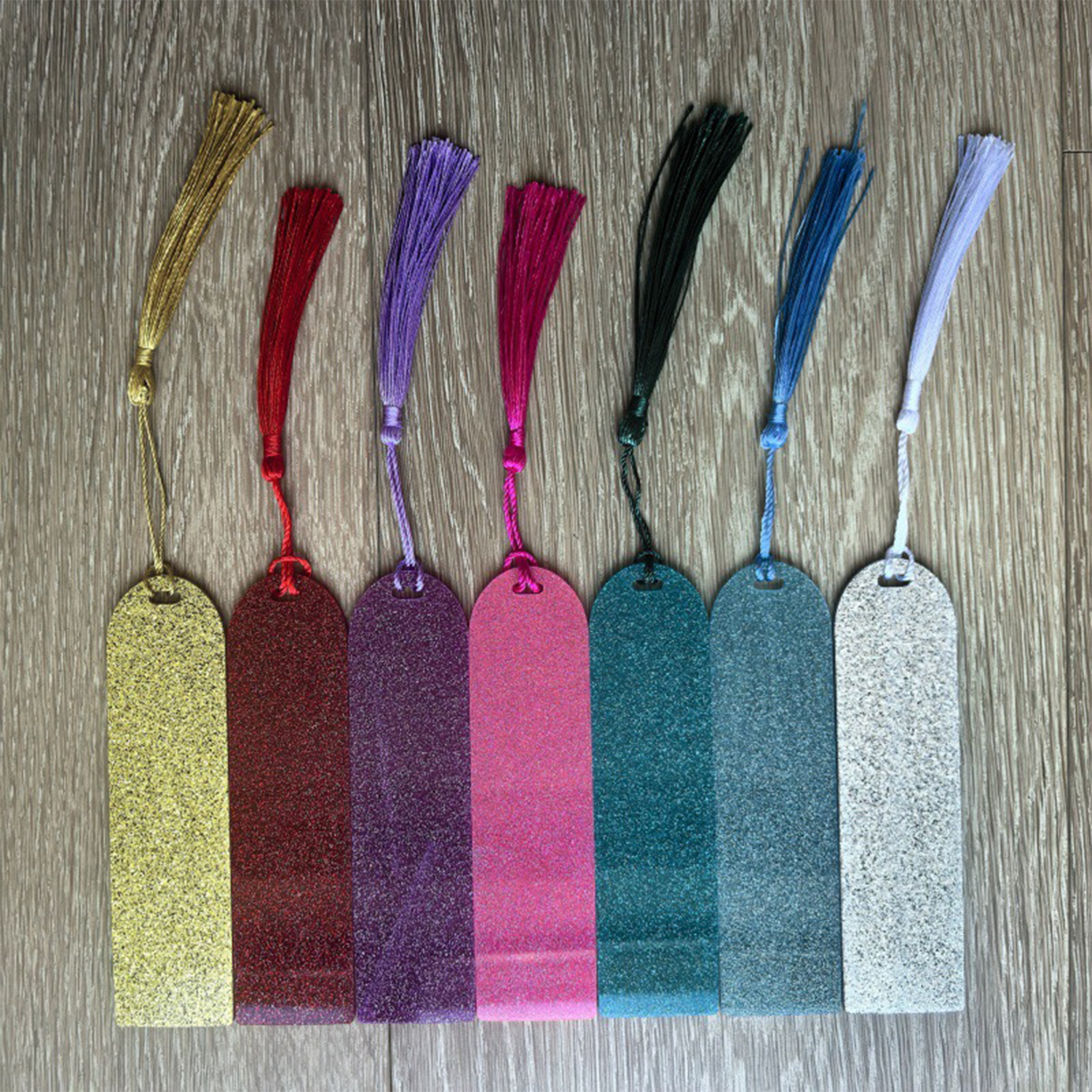 Glitter Acrylic Bookmark w/ Tassel 8