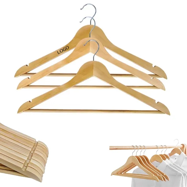 Wooden Clothes Hanger - Natural Finish 9