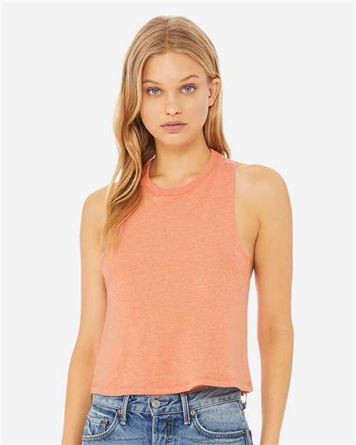 Women's Racerback Crop Tank - 6682 40