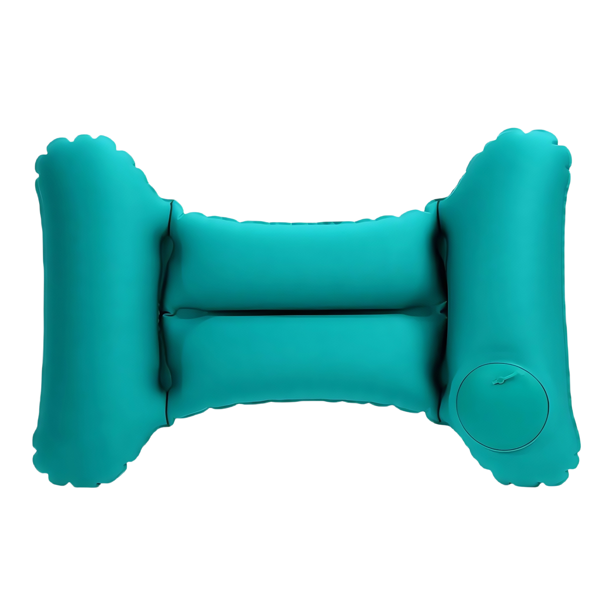 H-Shape Press Auto Inflatable Lumbar Pillow for Office Car Travel 5