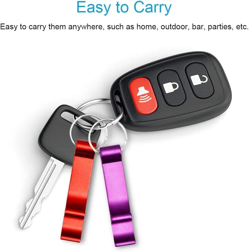 Aluminum Bottle Opener Keychain Ring 2