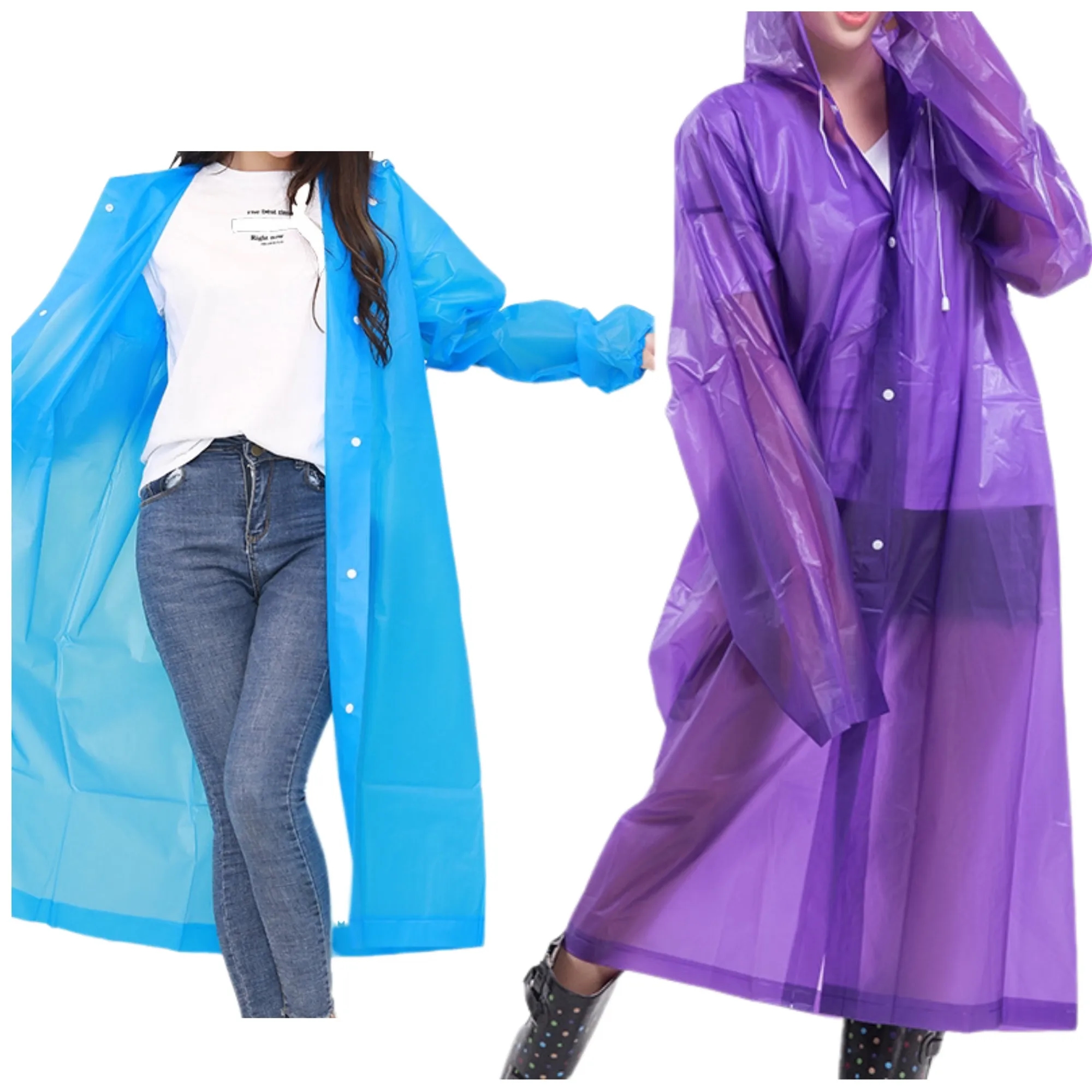 EVA Adult Inelastic Cuffs Raincoat 4