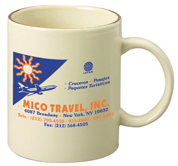11 oz. Almond Stoneware Mug 1
