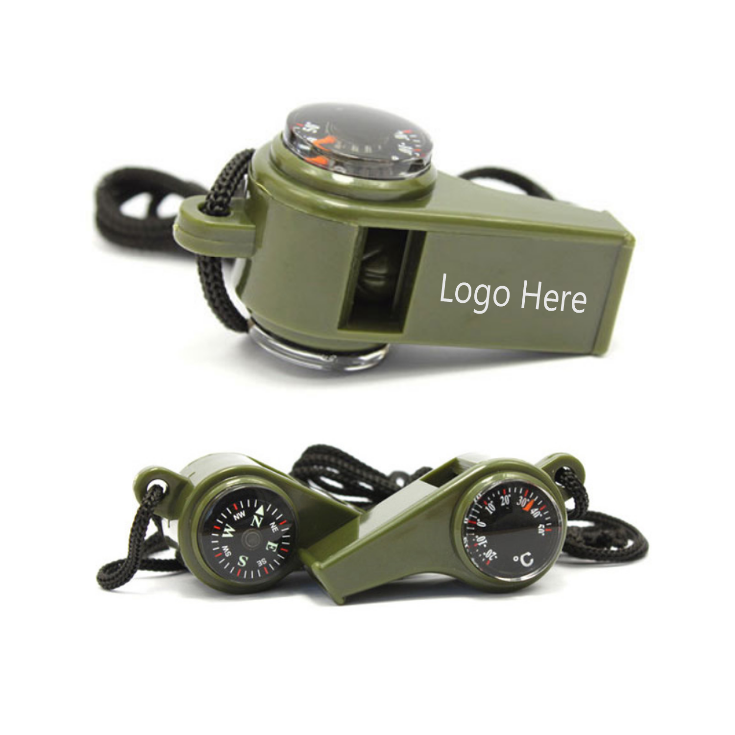 3-in-1 Compass Thermometer Whistle 1