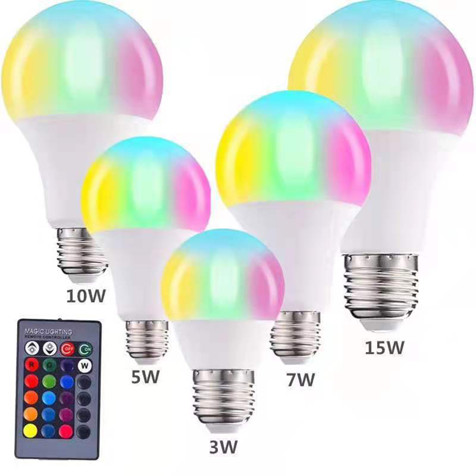 LED Light Bulbs with Remote Control 1