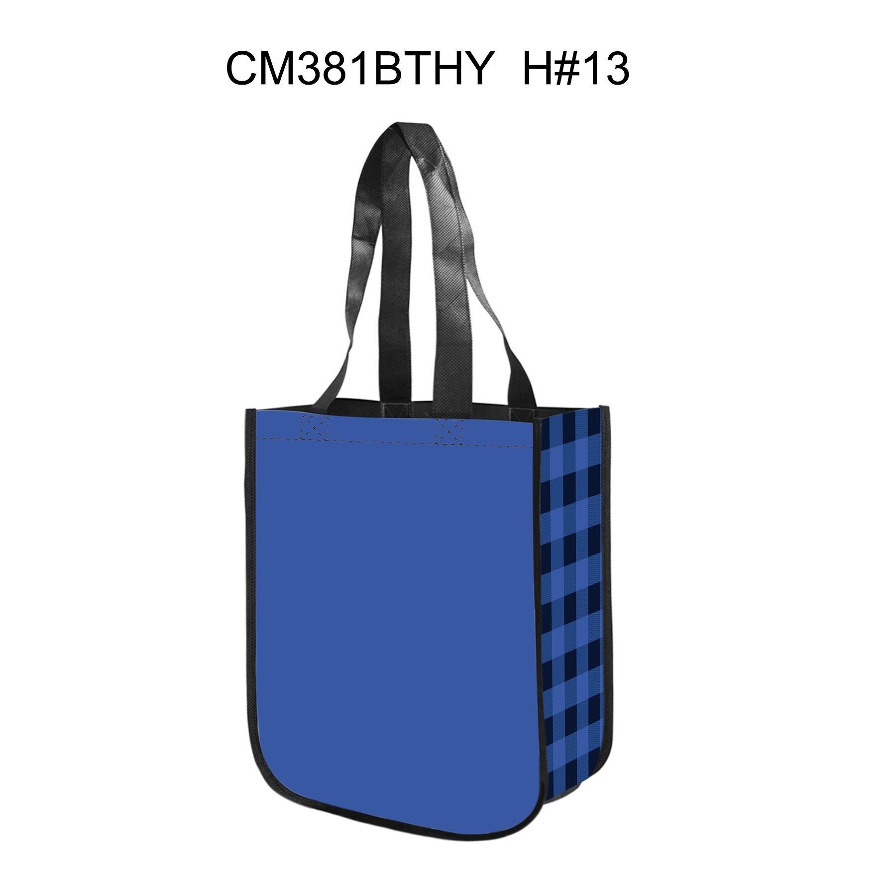 Free Shipping Christmas Design Gusset Laminated Tote Bag 14