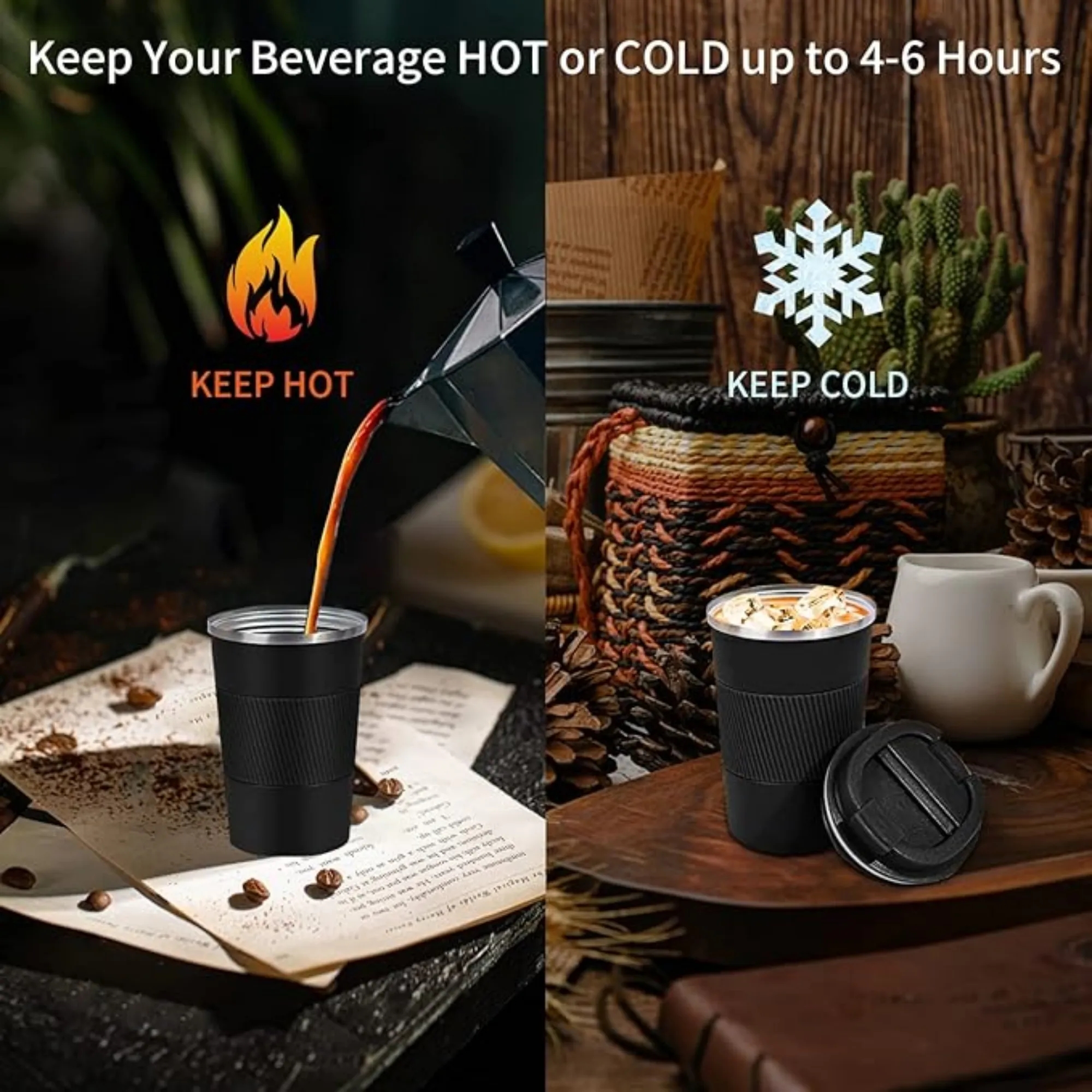 12oz Insulated Travel Mug Stainless Steel Coffee Tumb 8