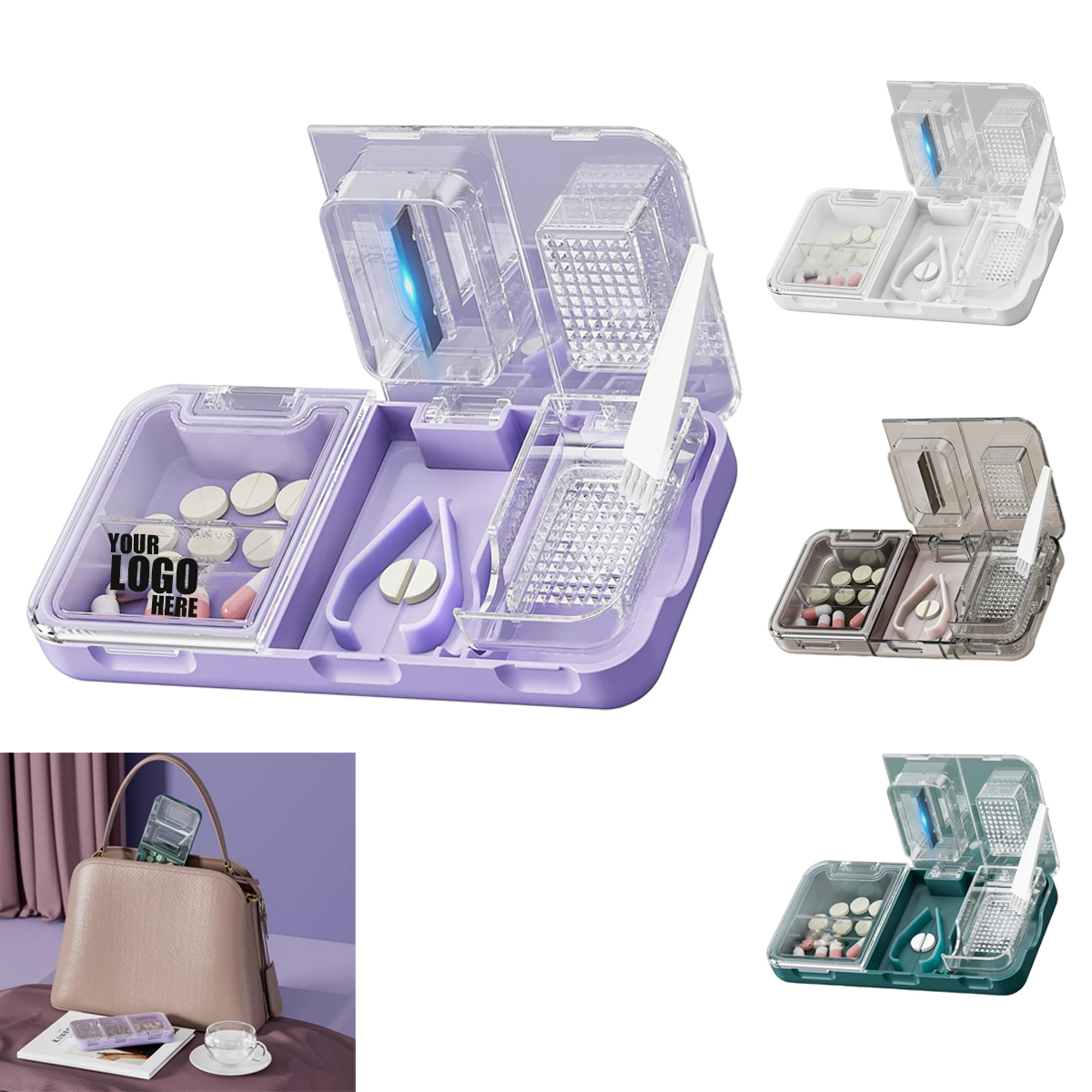 3-in-1 Pill Cutter Splitter Case 1