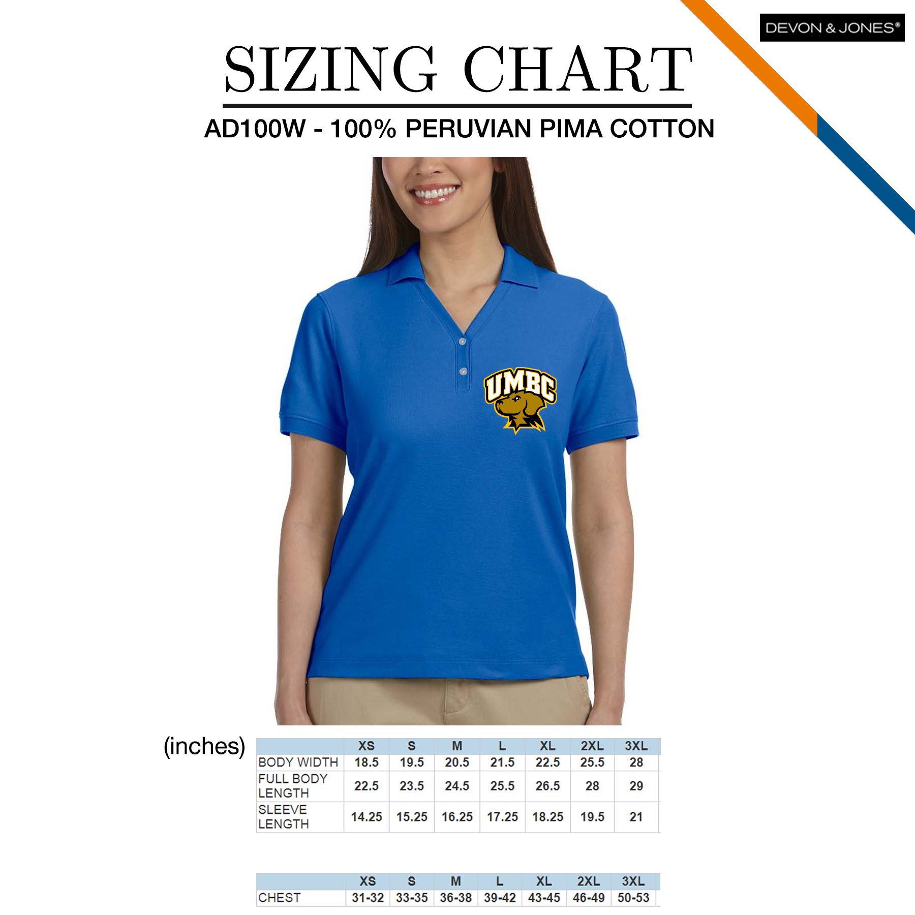 Devon & Jones® Ladies' Y-Collar Polo Shirts 3