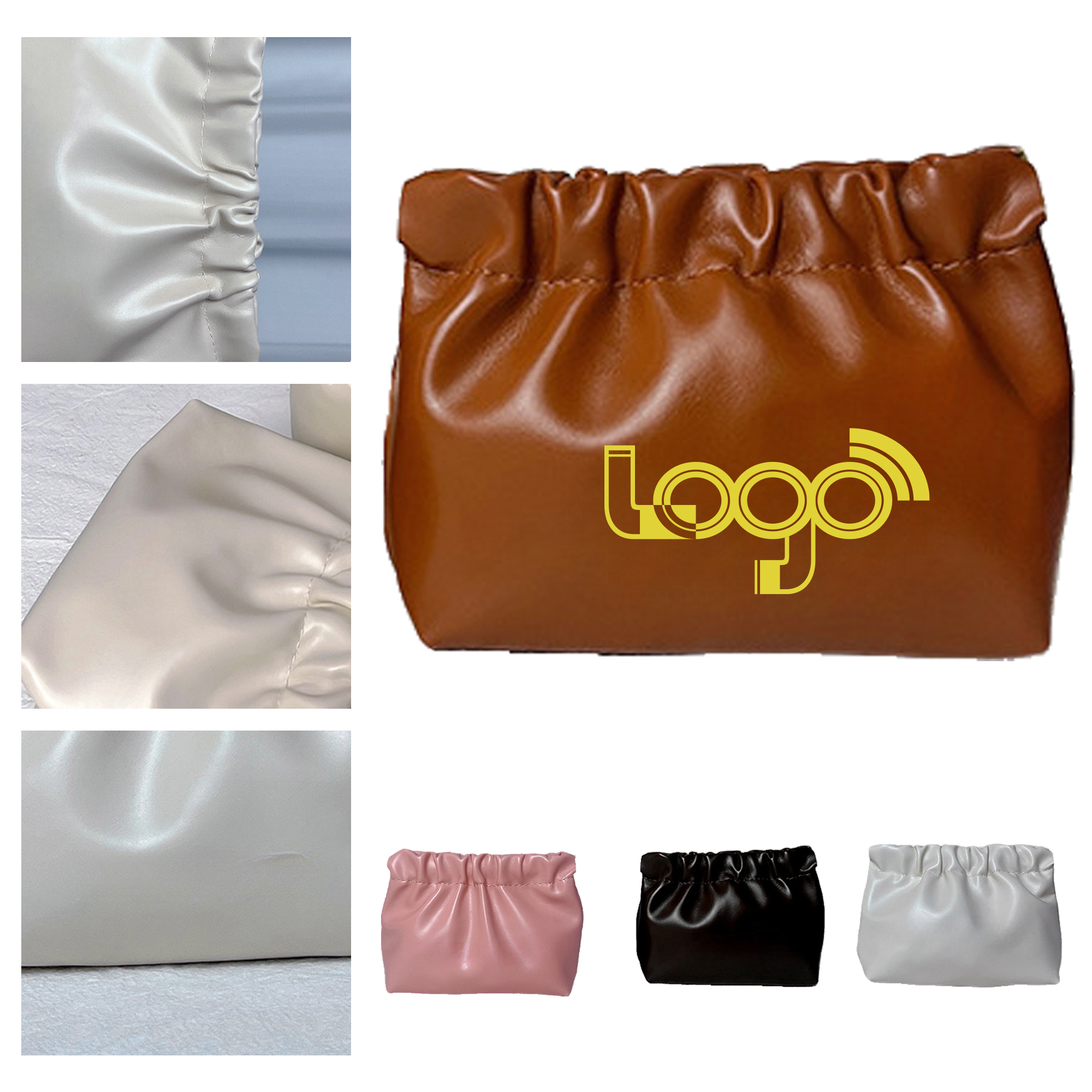 Elegant Snap-Closure Cosmetic Bag 1