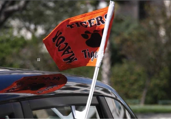 1 Ply Semi-Stock Blank Car Flag - wPoly 10.5" x 15" 1