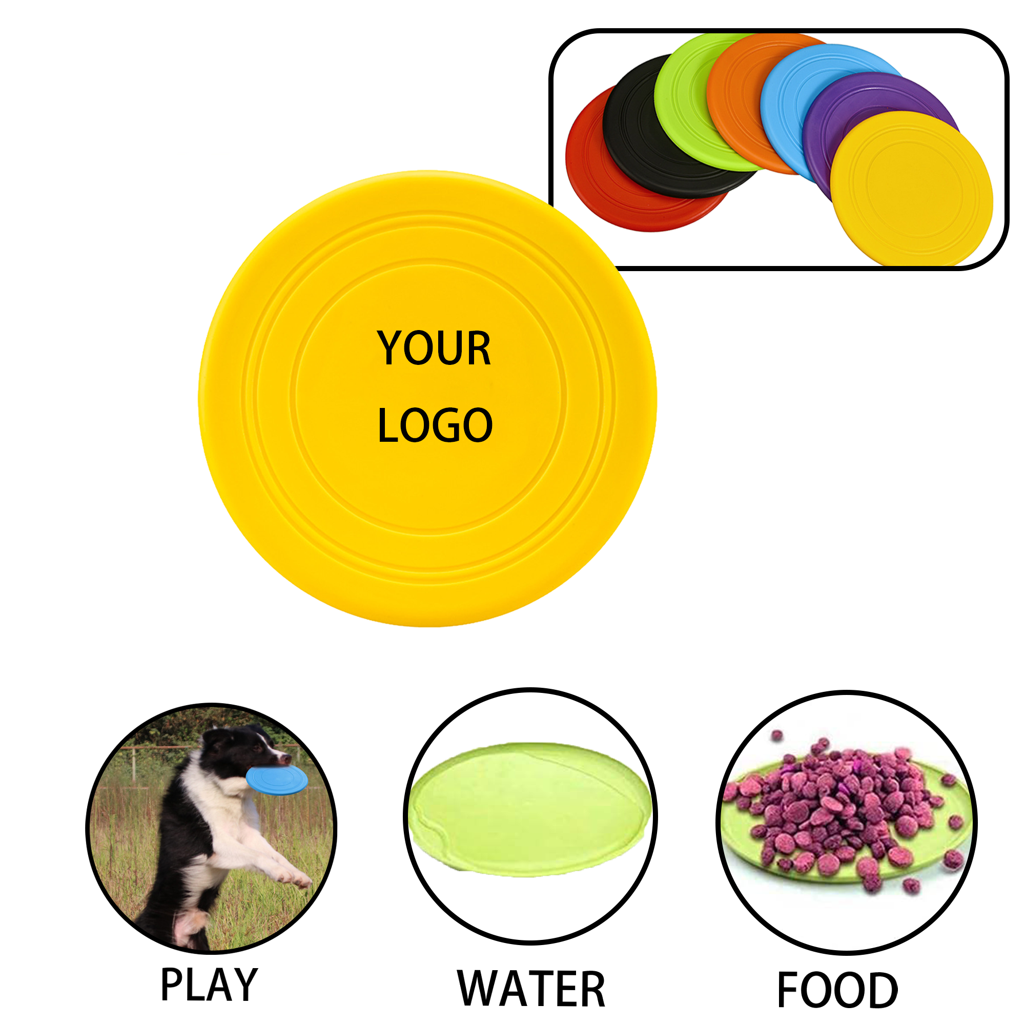 MOQ 20 PCS Floating Water Disc Dog Toy 3