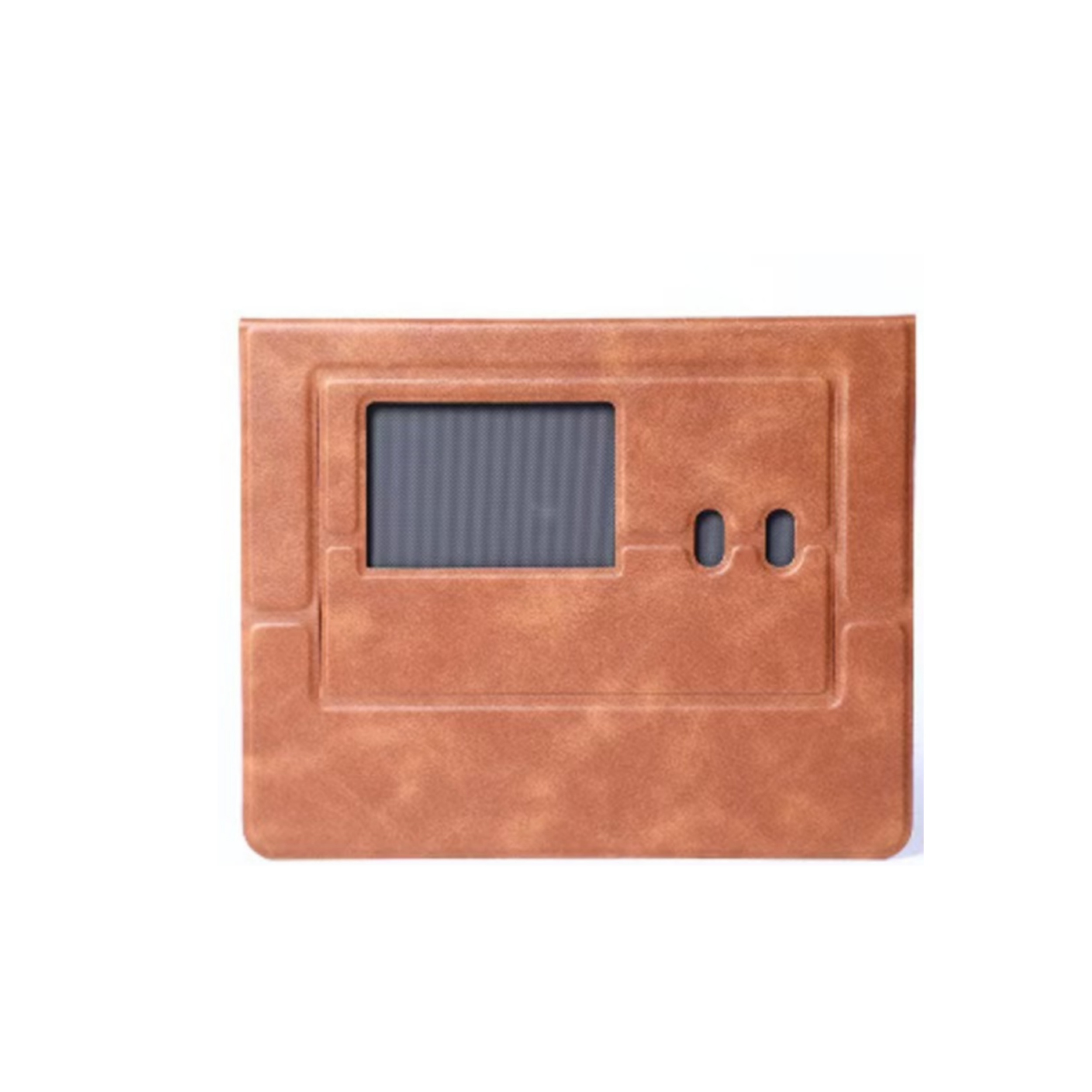 PU Leather Laptop Mouse Pad with Phone & Pen Holder 3