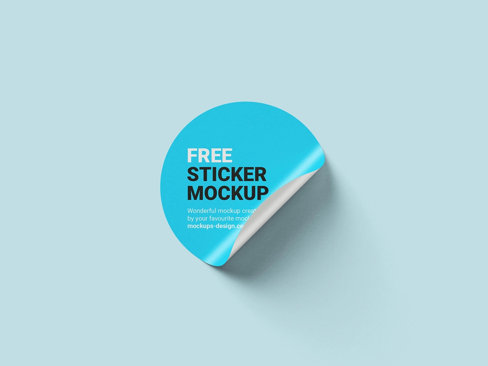 1" ROUND PVC WATER RESISTANT STICKER 6