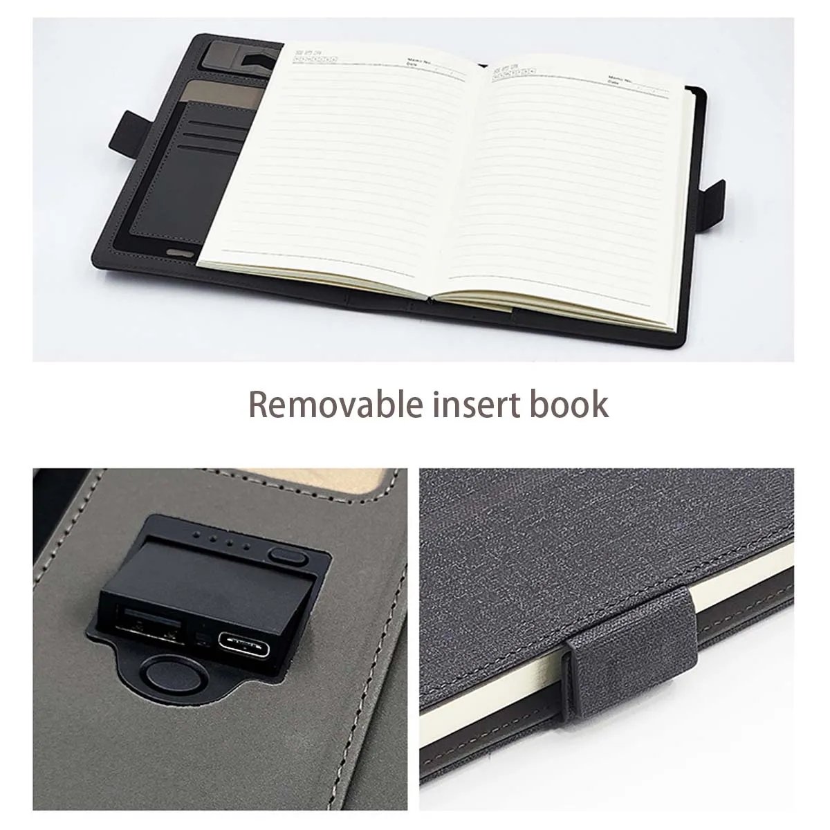 A5 Wireless Charging Organizer Portfolio Notebook 3