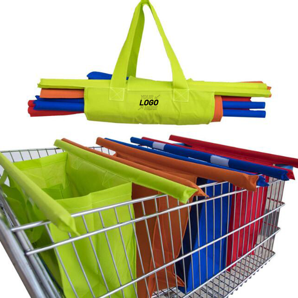 Reusable Shopping Cart Grocery Organizer bag Set of 4 5