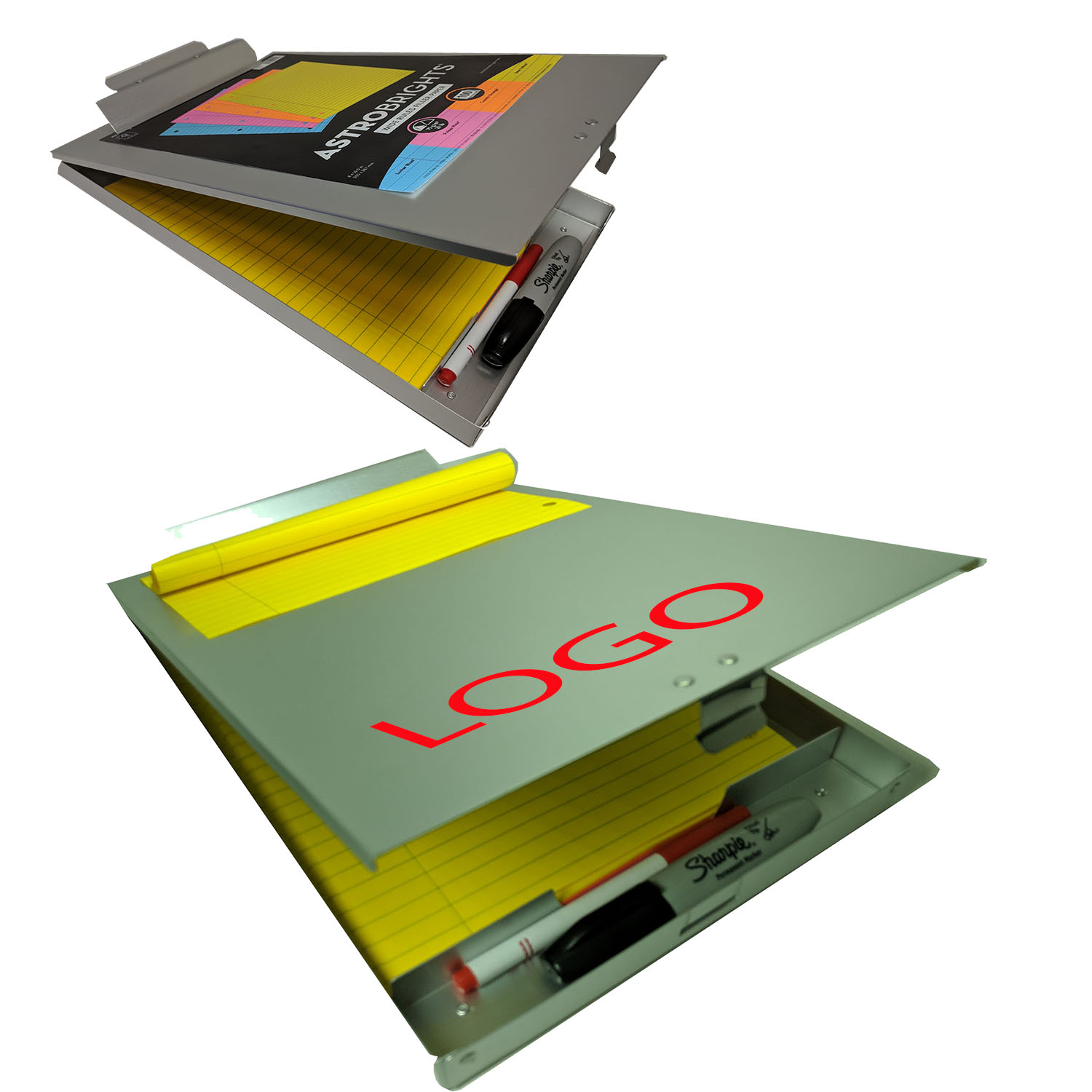 Durable Aluminum Clipboard with Storage 1