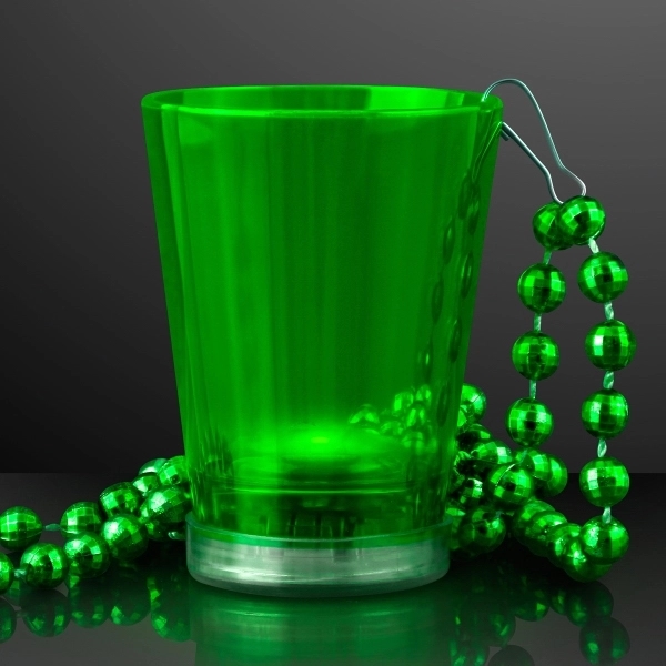 1.5 oz. Light Up Shot Glass on Party Bead Necklaces 11