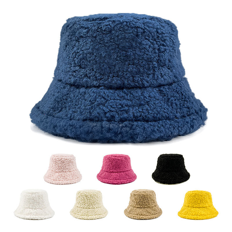 Lamb Wool Fisherman Plush Hat 2