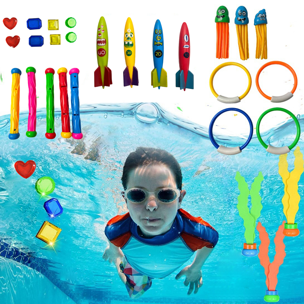 24 Pieces Diving Pool Toys Set 7