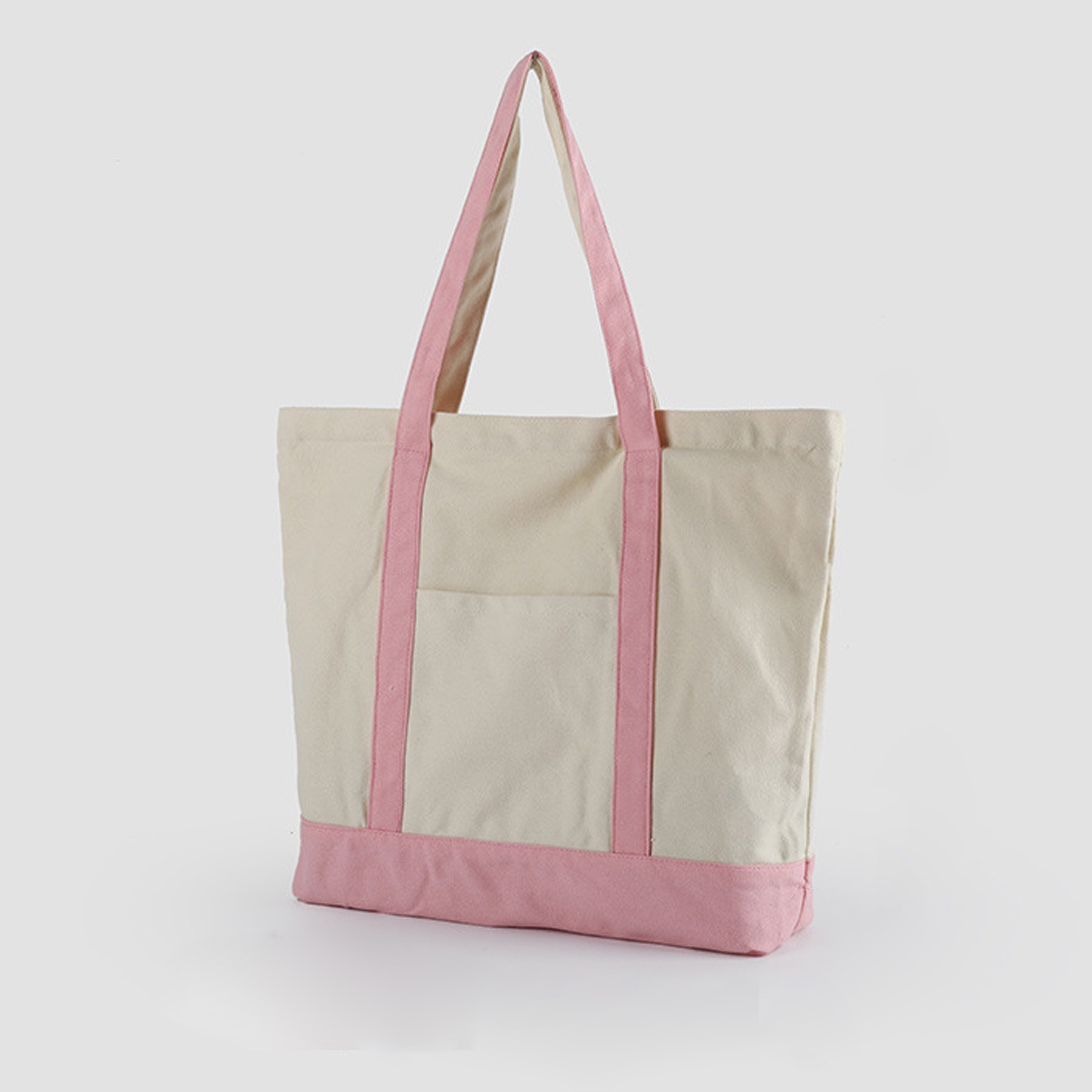 Large Size Value Canvas Tote Bag With Long Handles, custom tote bag with logo imprint 4