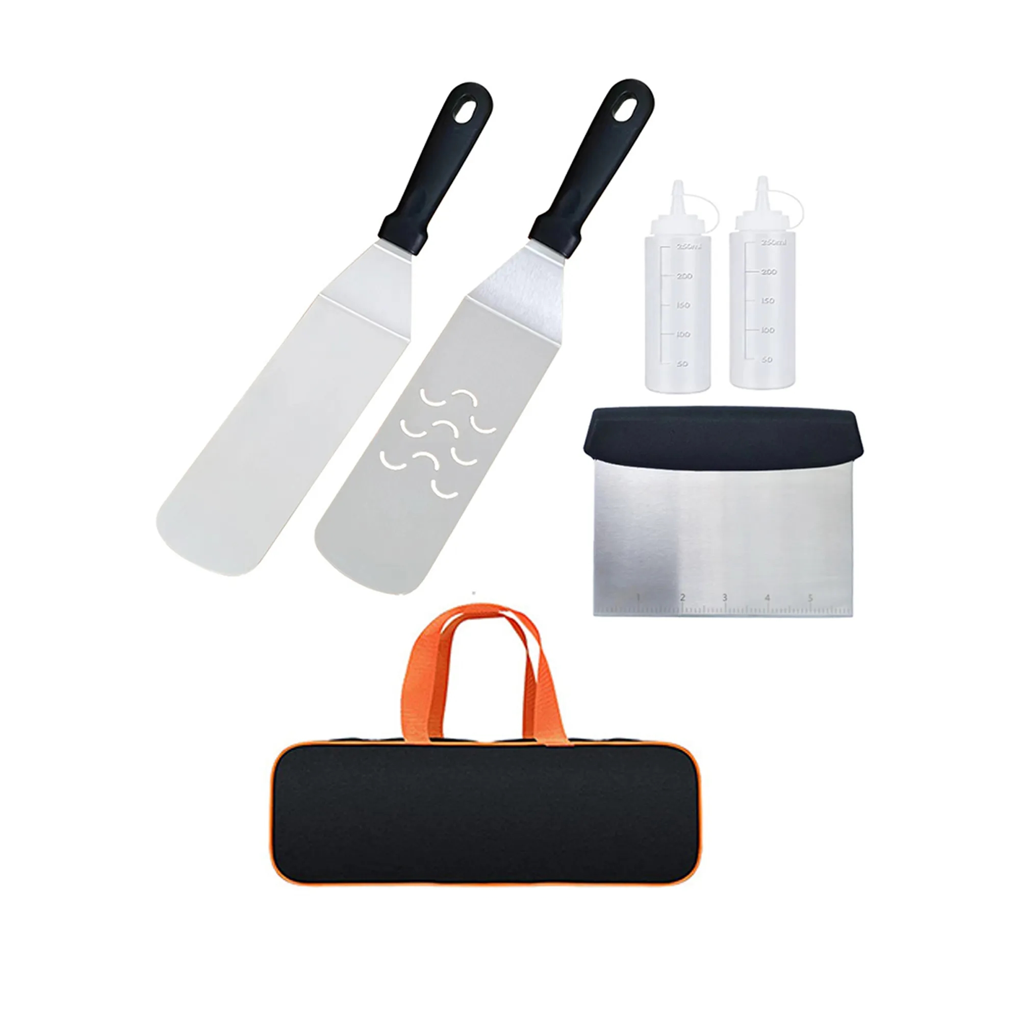 6Pcs Bbq Tool Set Teppanyaki Shovel Combination