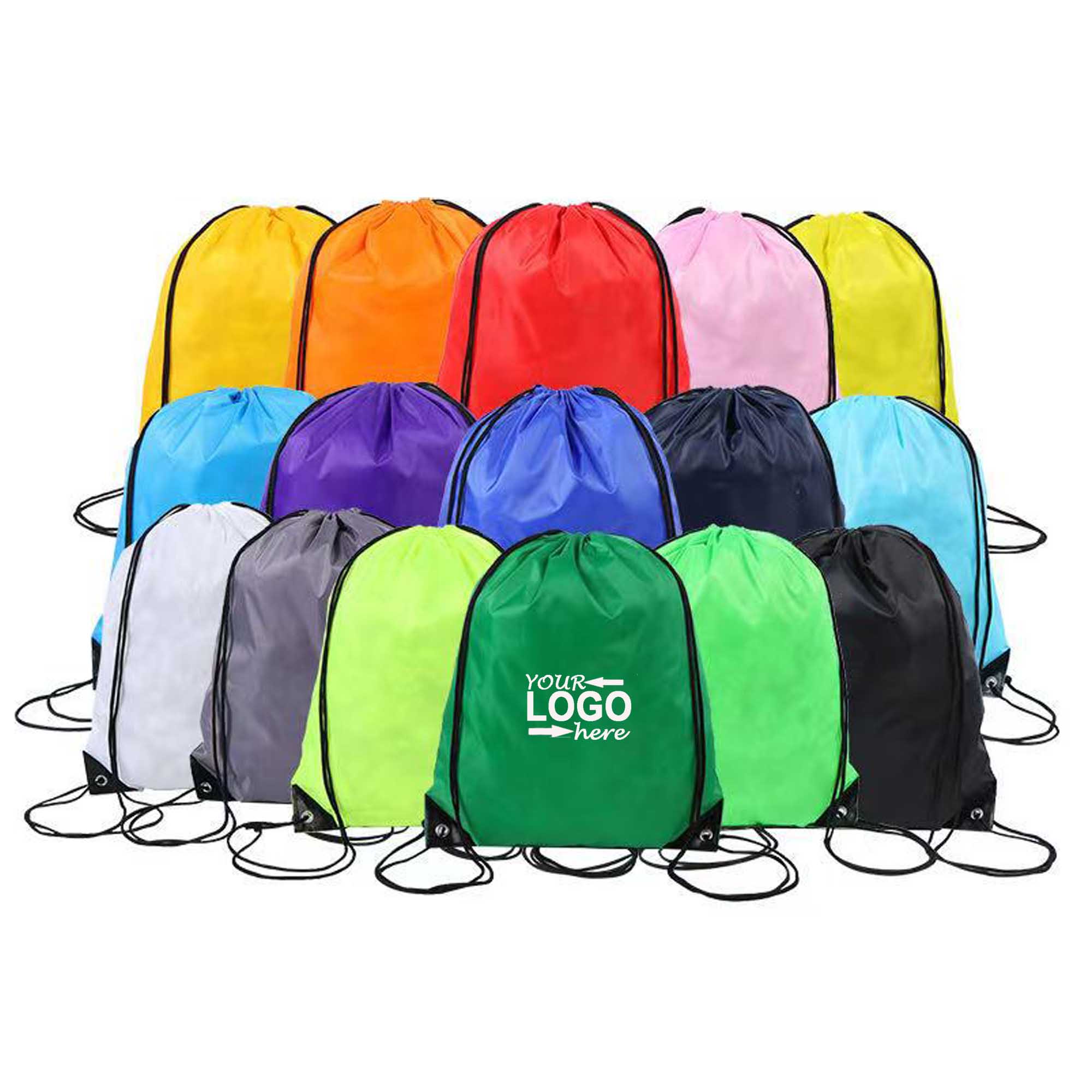 Drawstring Backpack Bulk Sport Bags Cinch Sack 2