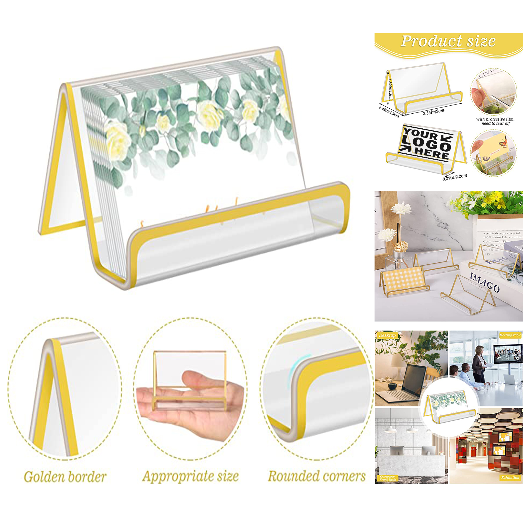 Acrylic Clear Business Cards Holder