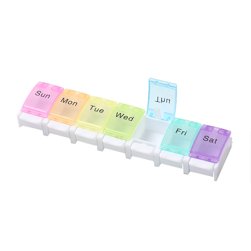 Spring Open Design Weekly Pill Organizer 8