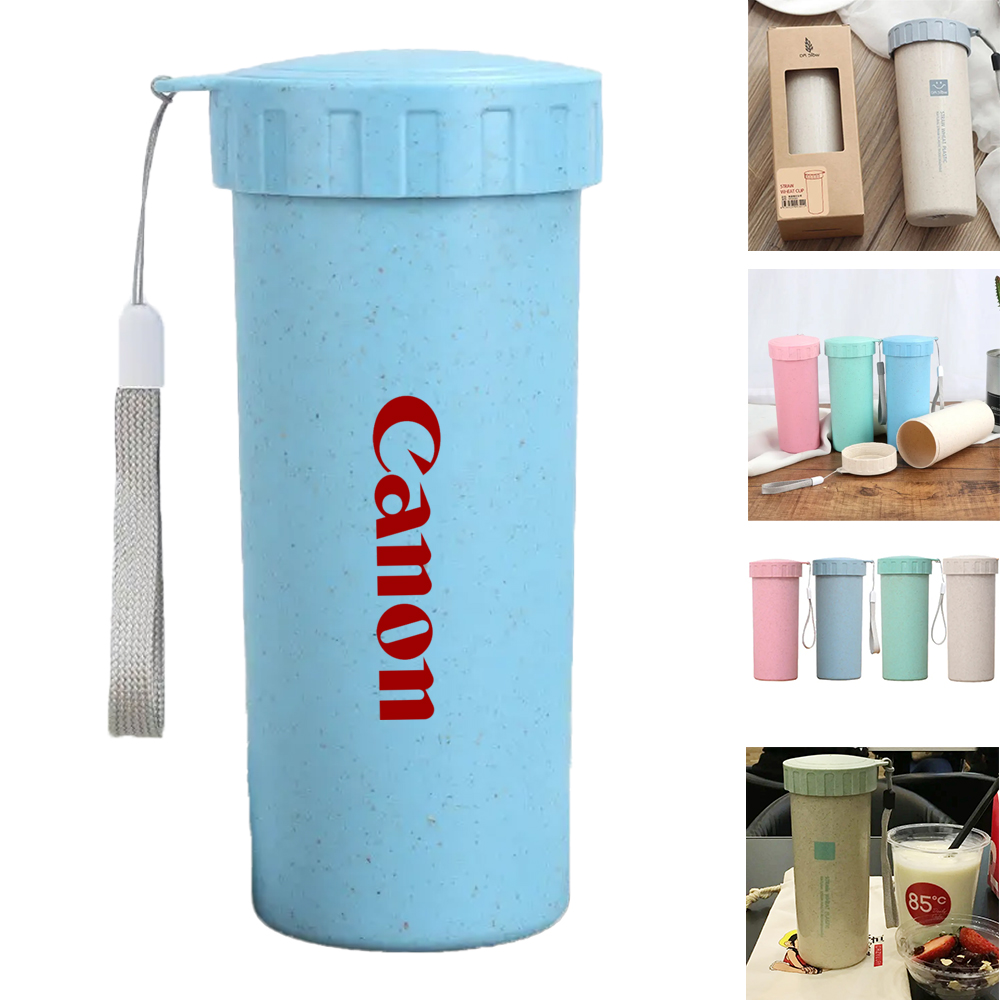 Eco-Friendly Wheat Straw Tumbler 12 Oz 2