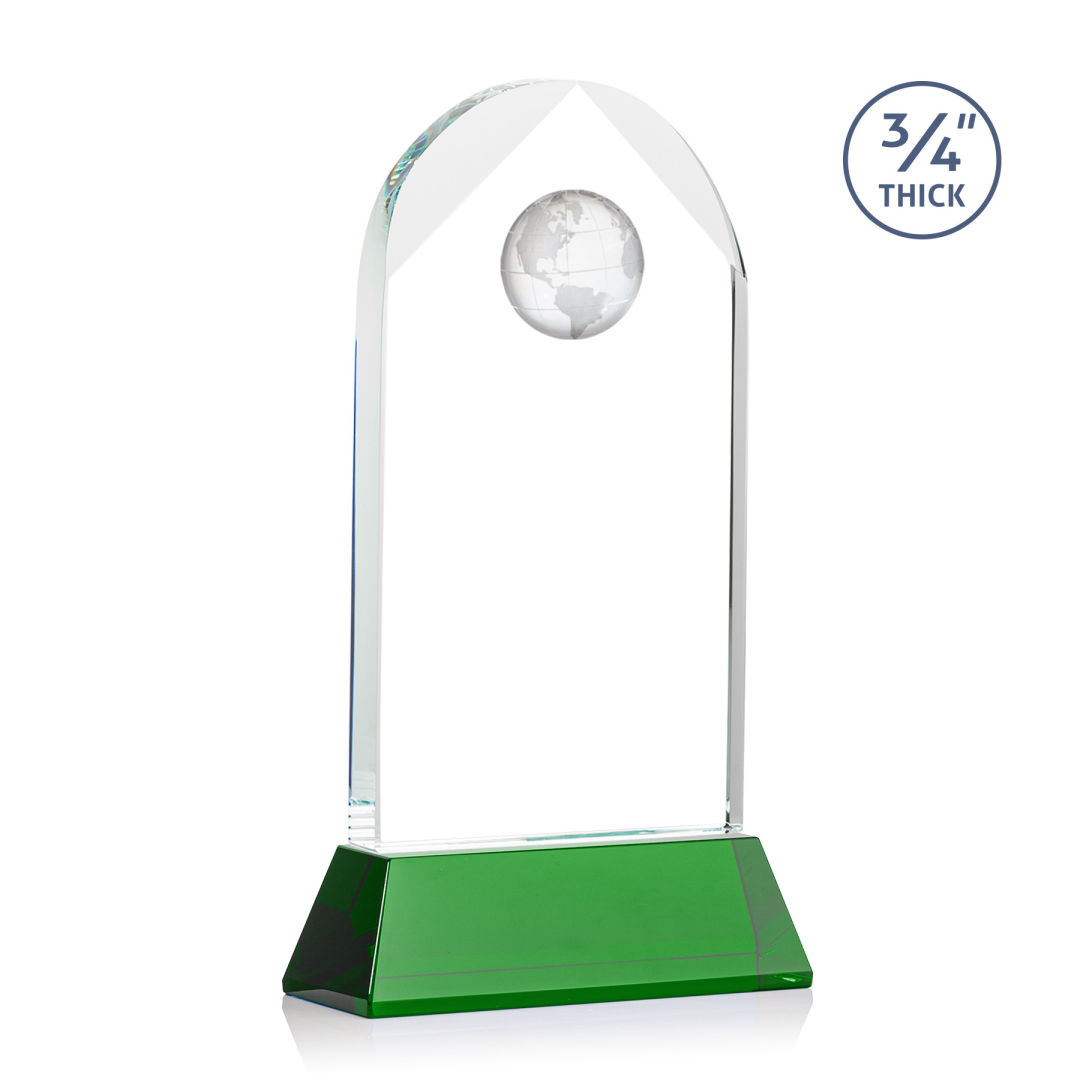 Blake Globe VividPrint™ Award on Newhaven - Green 7