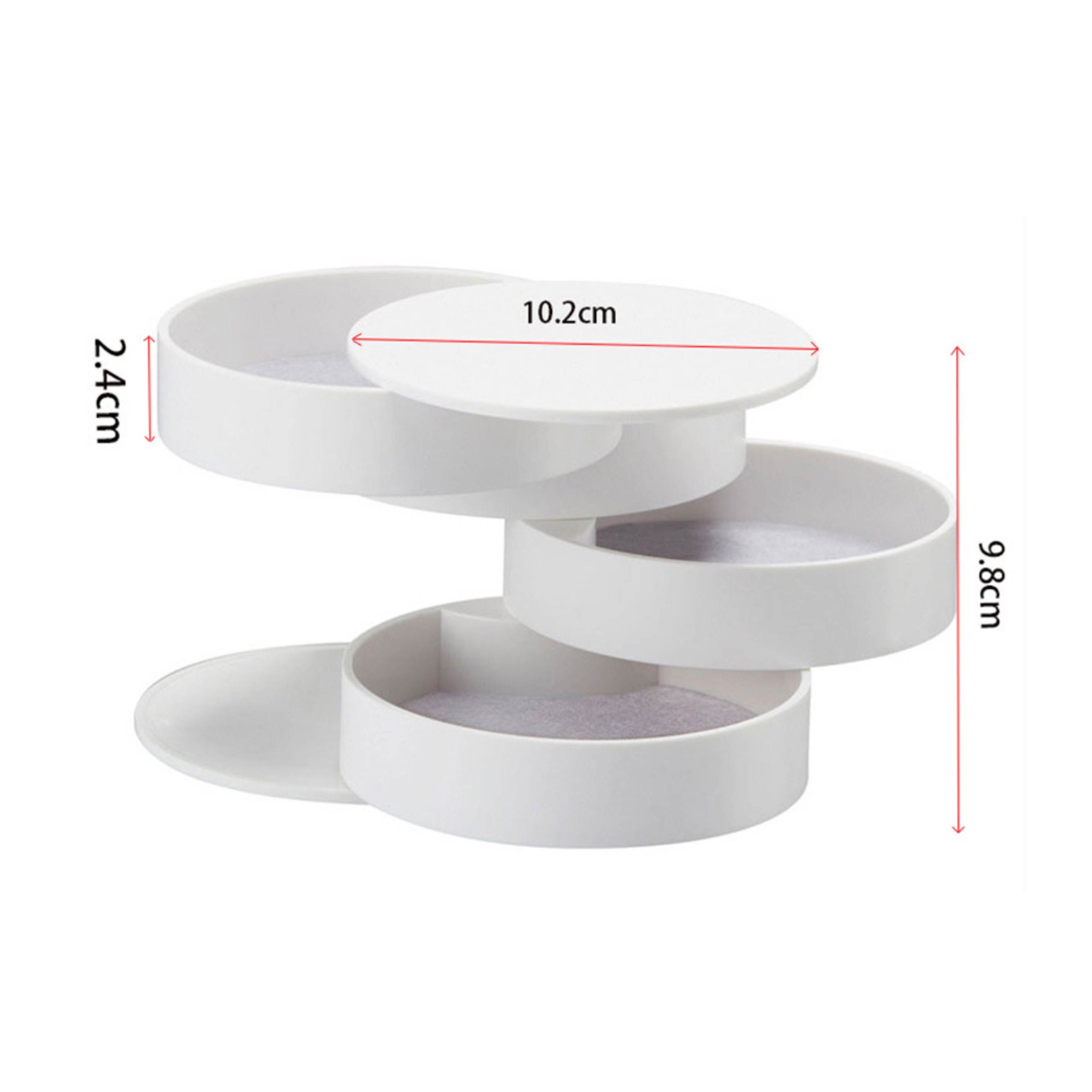 4-Layer Rotatable Jewelry Box (direct import) 5