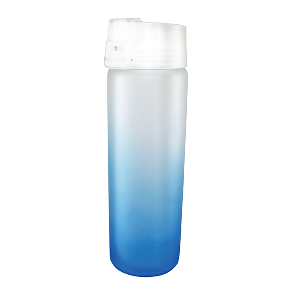 Halcyon® 20 oz. Frosted Glass Bottle with Flip Top Lid 2