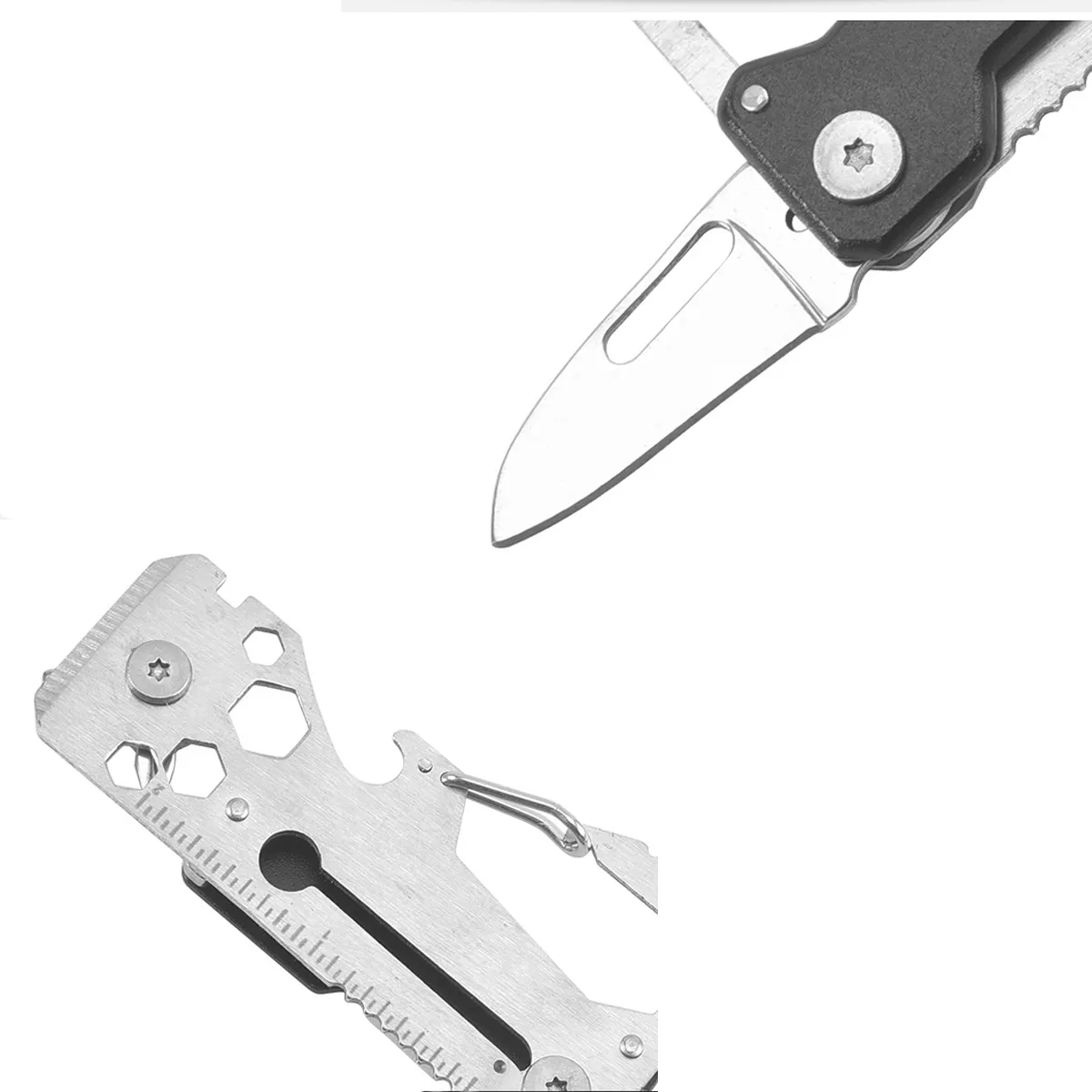 Swiss Style Army Pocket Knife Multitool Keychain 2