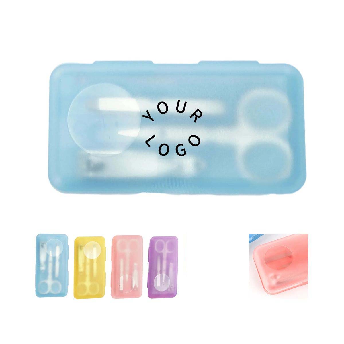Compact Nail Care Set with Scissors and Tweezers 2