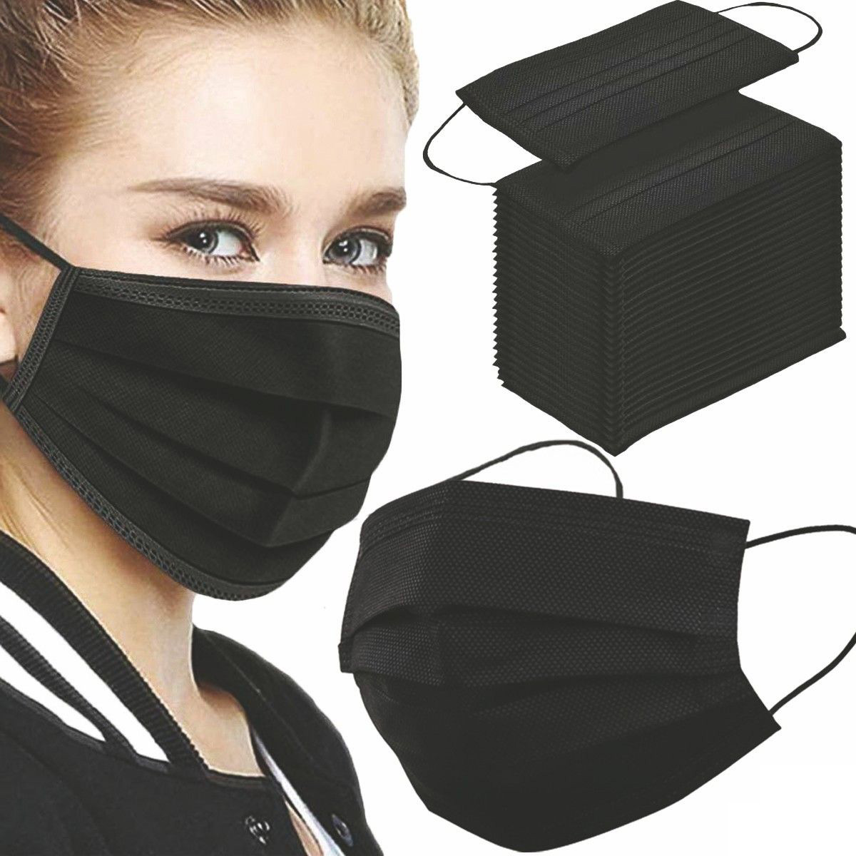 Special ! Disposable Masks Black, Gray, Pink, Red, Dark Blue - Blank 11