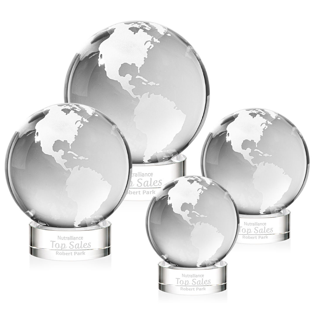 Globe Award on Stanrich Base - Clear 10