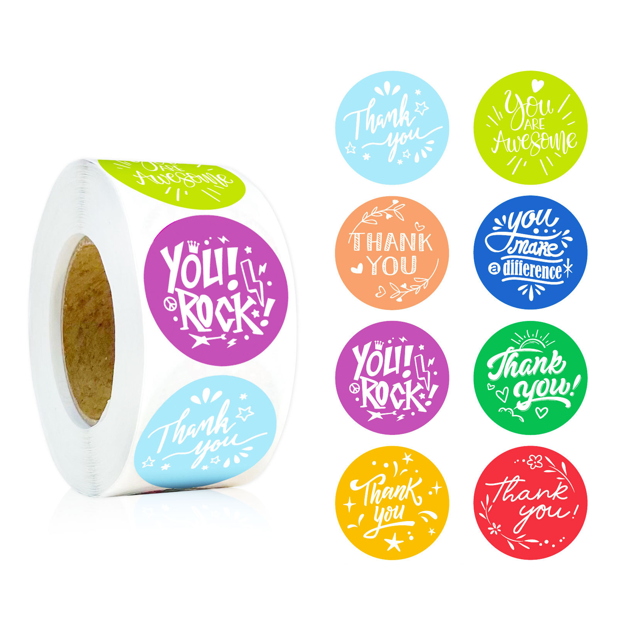 1" detachable waterproof circular label