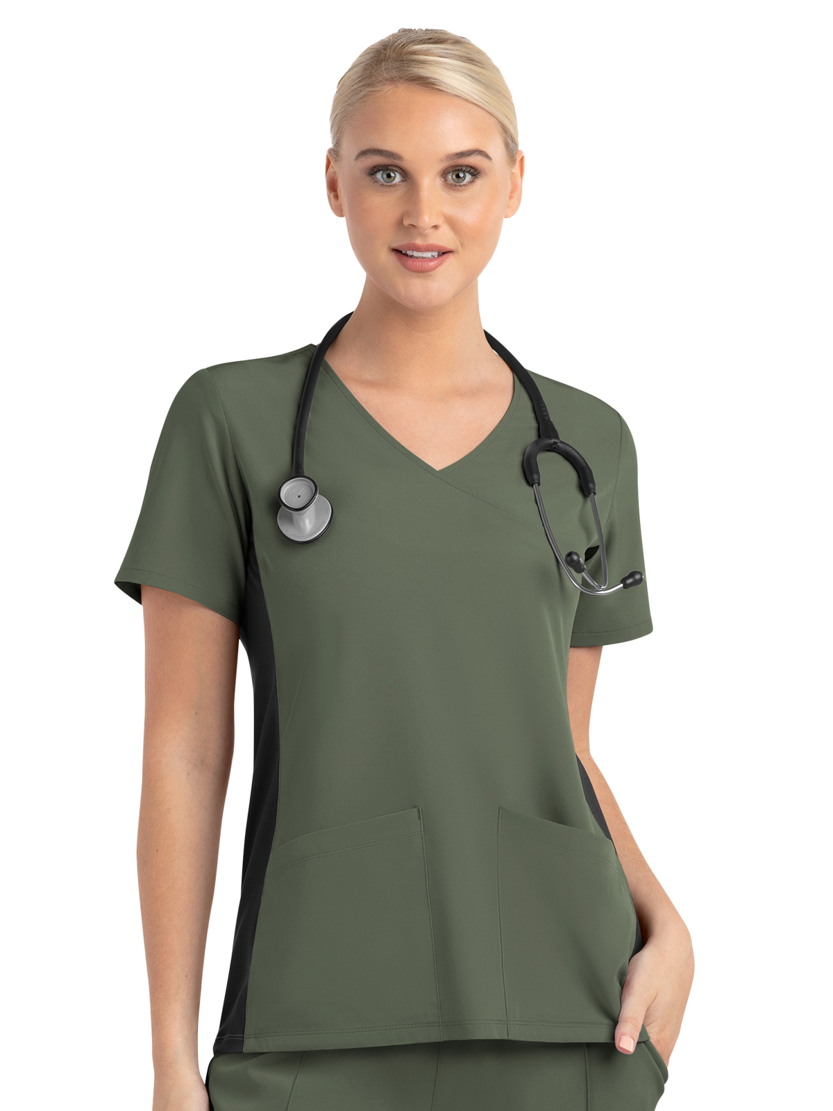 Maevn - Matrix Impulse - Women's Two-Pocket Mock Wrap Top 19