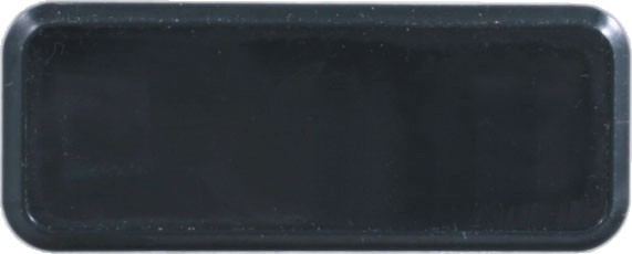 Black Rectangular Name Badge Frame with Round Corners 2