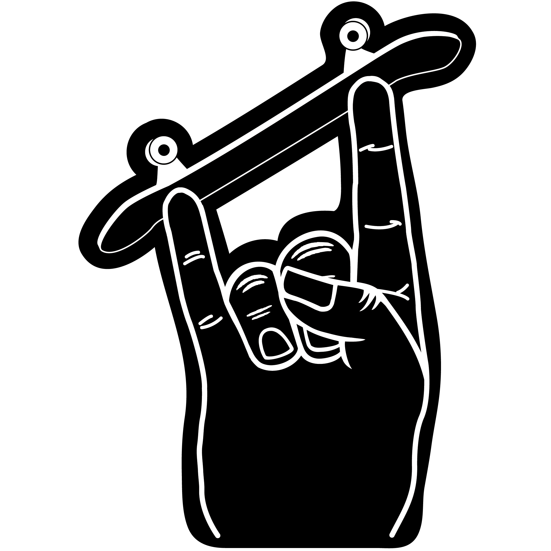 Skateboard Horn Hand 5