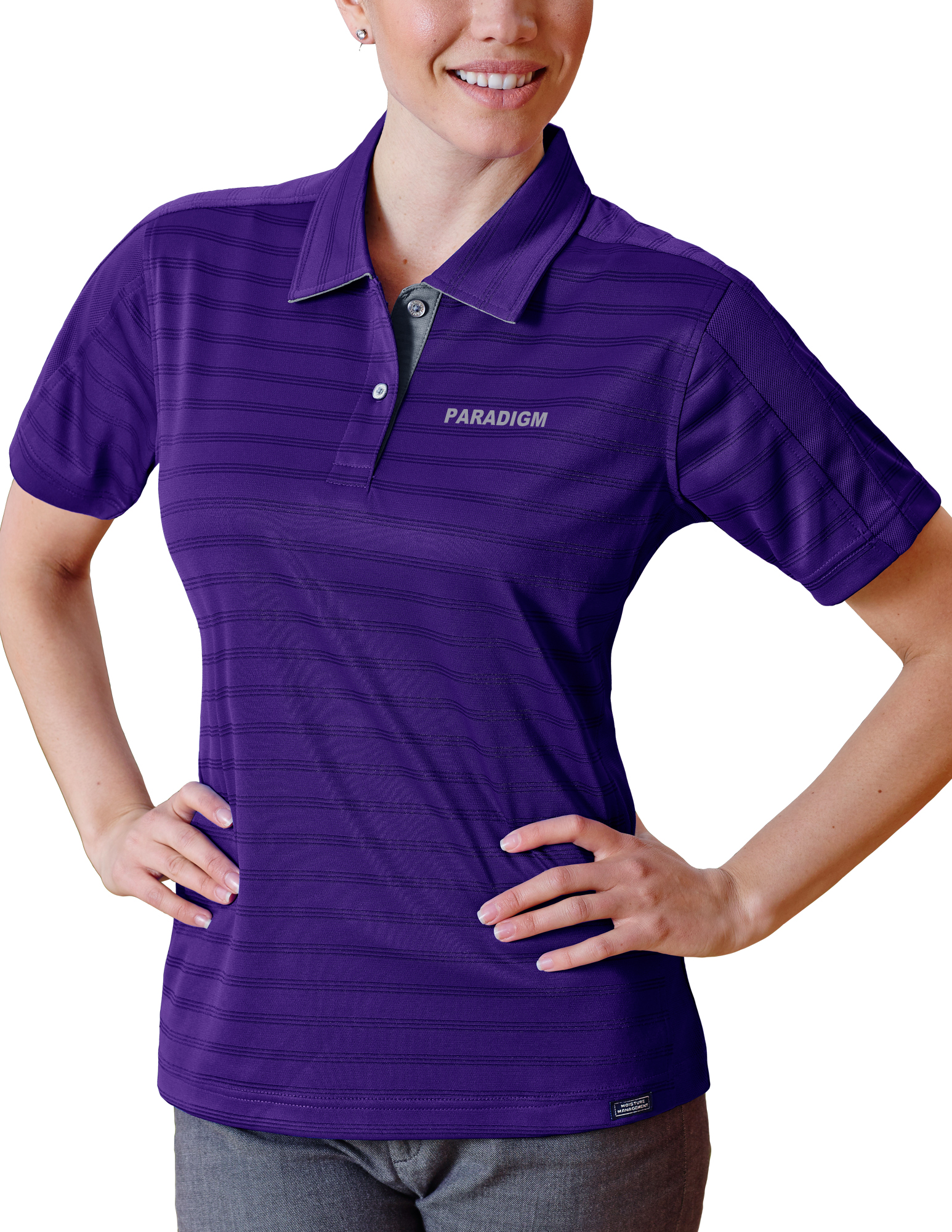Ladies' Paradigm Engineer Track Knit Polo Shirt 5
