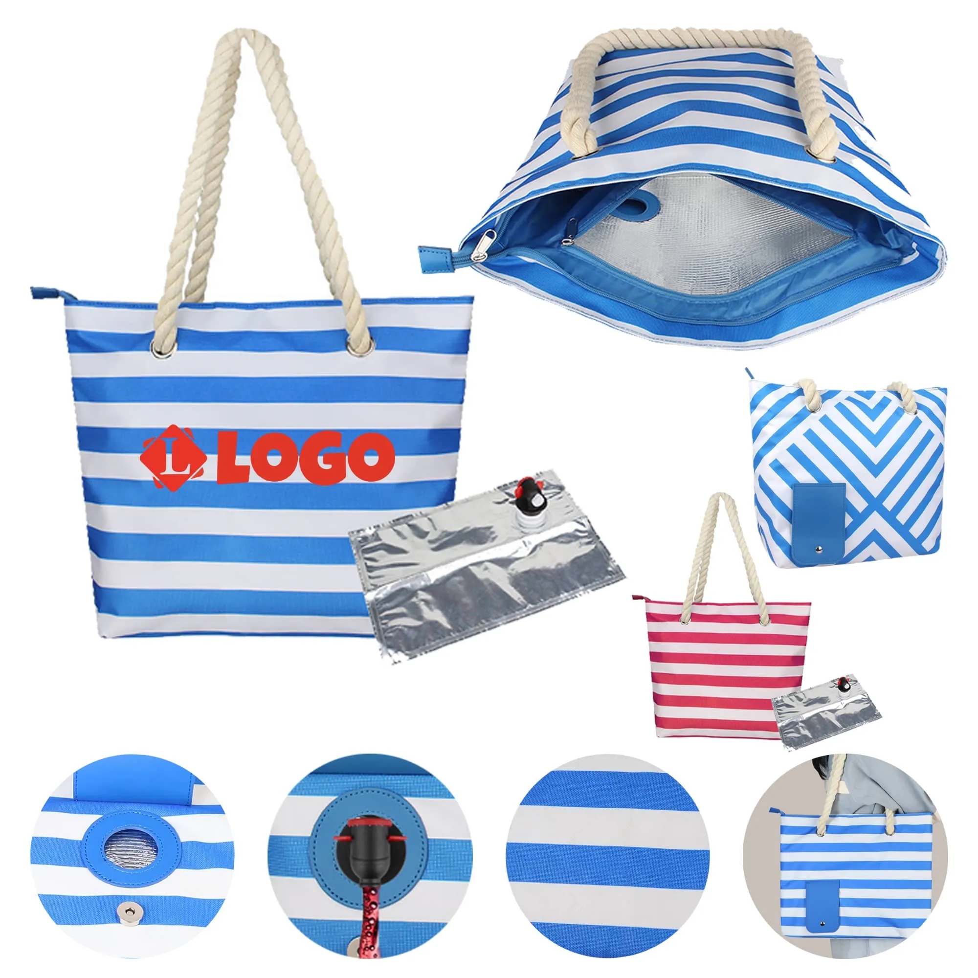 Portable Premium Insulated Wine Tote Bag 1