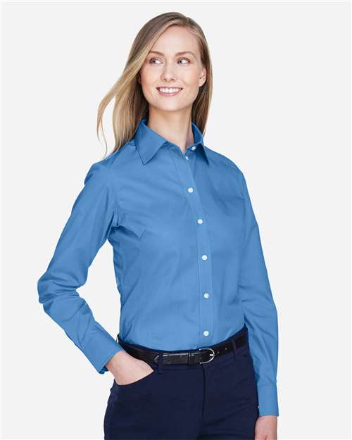 Women's Crown Collection® Broadcloth Woven Dress Shirt - D620W 20