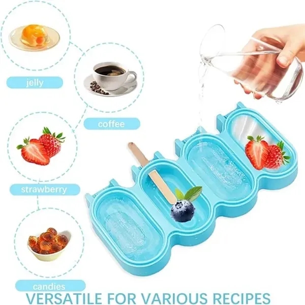 Silicone Popsicle Molds - Stackable Design 5