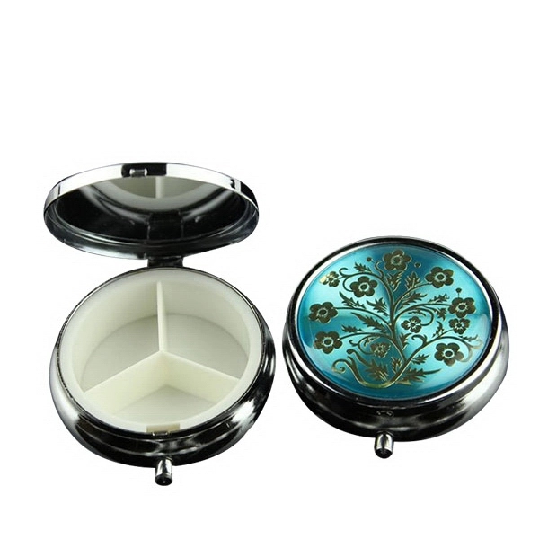 Round Metal Pill Case 2