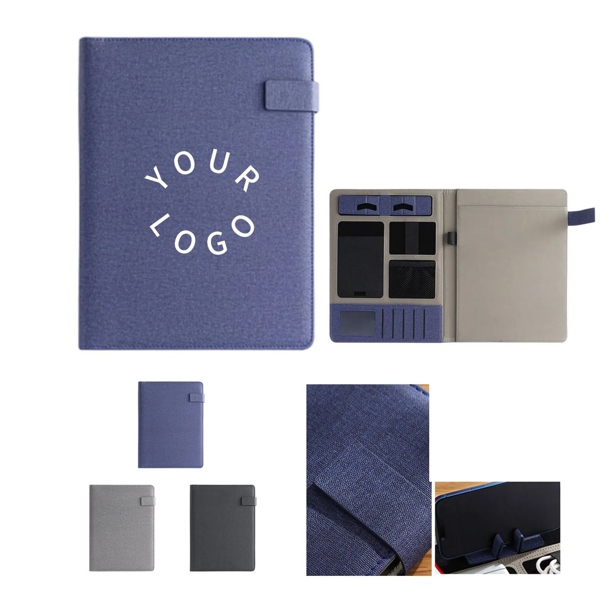 Fabric Texture PU Organizer for Work or Office 2