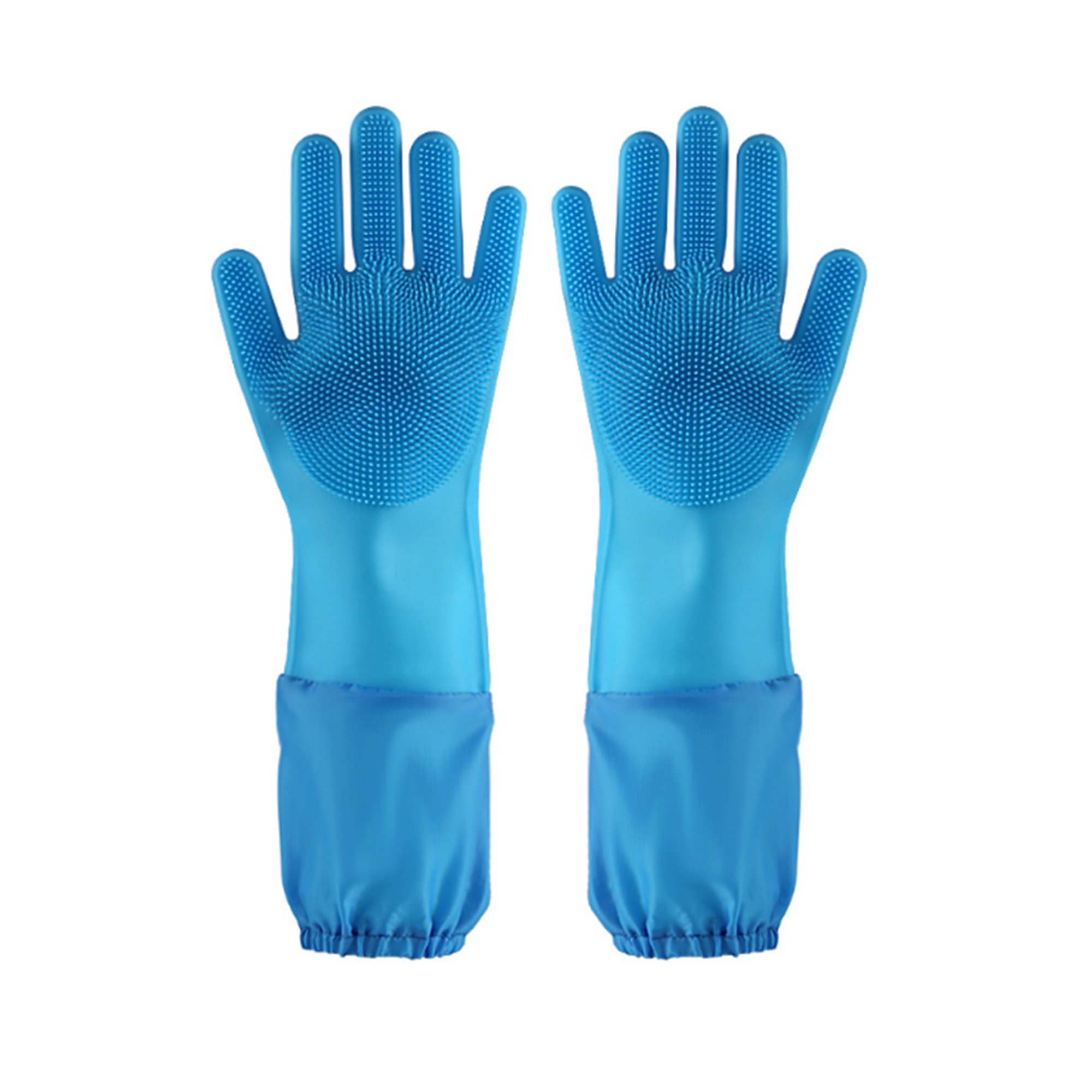 MOQ 50 PCS Versatile Long Pet Bath Silicone Gloves 7